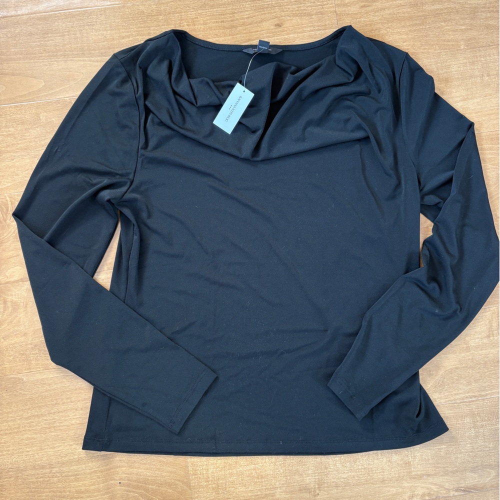 LOFT Black Long Sleeve Women's Top